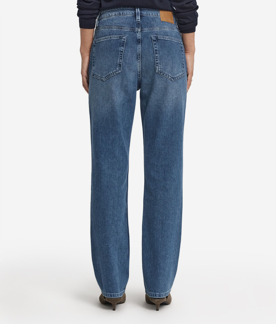 pantaloni in cashmere e denim