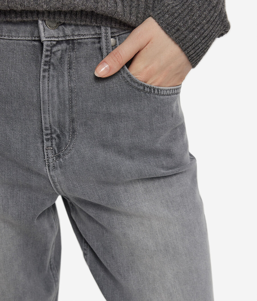pantaloni in cashmere e denim