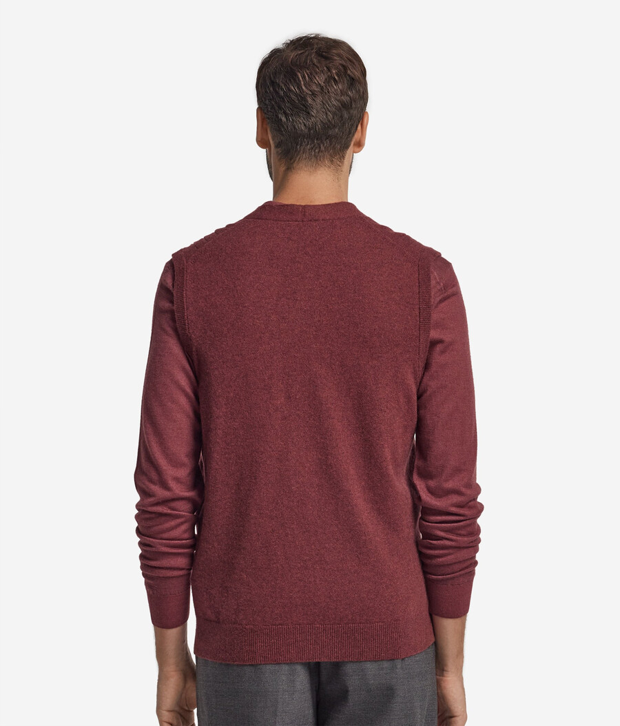 gilet in cashmere ultra morbido a coste