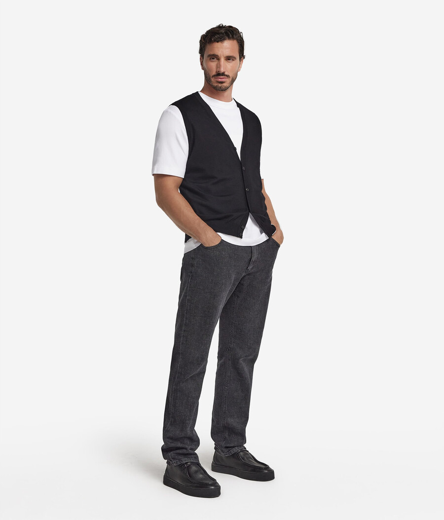 gilet in cashmere ultrafine