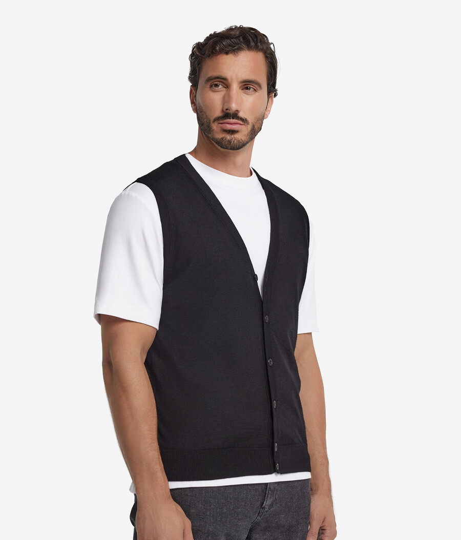 gilet in cashmere ultrafine