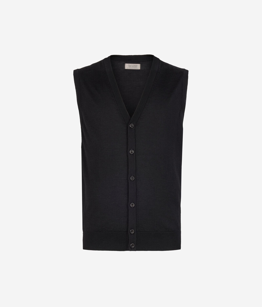 gilet in cashmere ultrafine