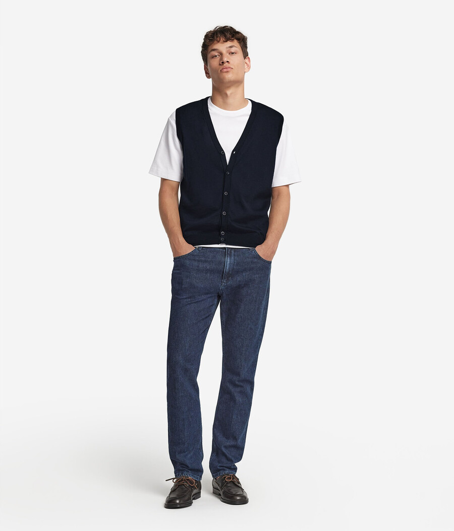 gilet in cashmere ultrafine